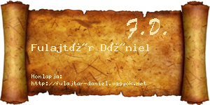 Fulajtár Dániel névjegykártya