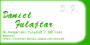 daniel fulajtar business card